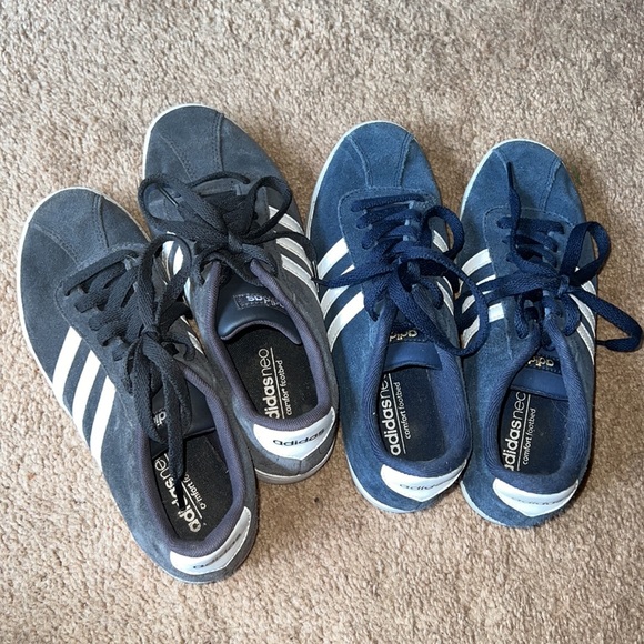 navy adidas courtset